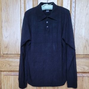 Geoffrey Beene Black Polo Shirt